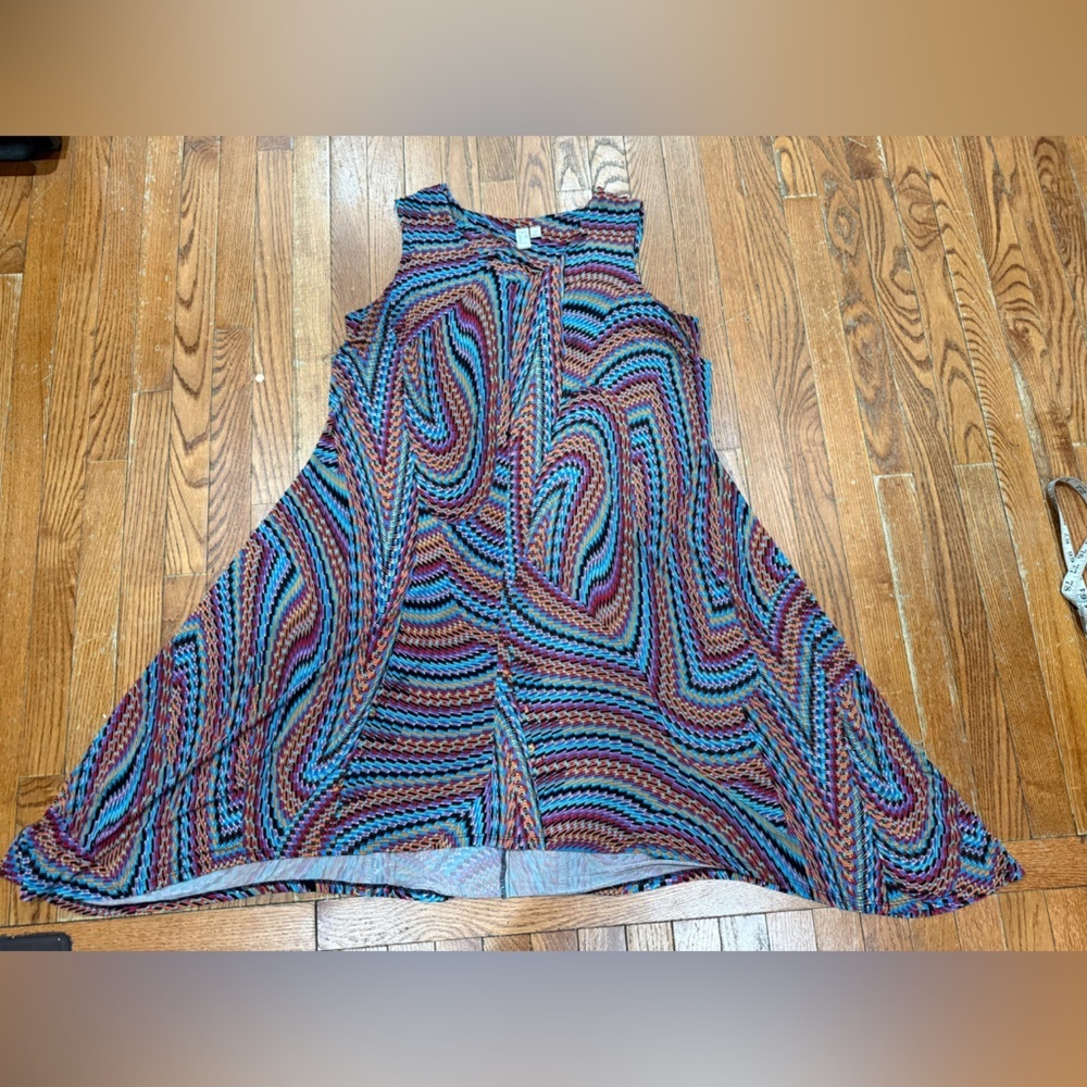 Emma & Michele Multicolor Swirl Dress - Picture 2 of 7